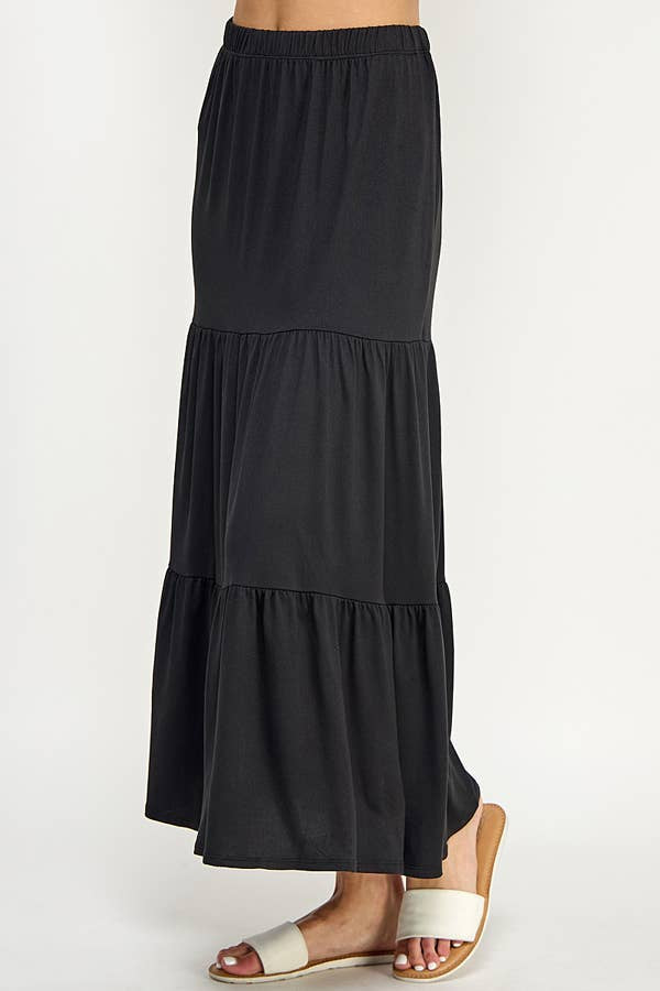 Tiered Midaxi Skirt