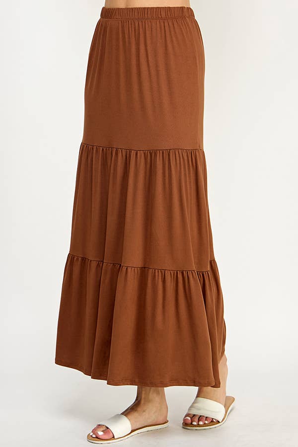 Tiered Midaxi Skirt