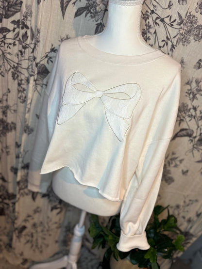 Coquette Cropped Crewneck