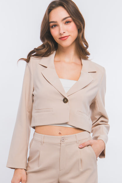 Vrouwen Cropped Blazer