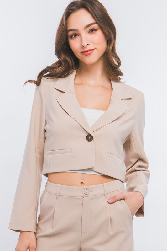 Vrouwen Cropped Blazer